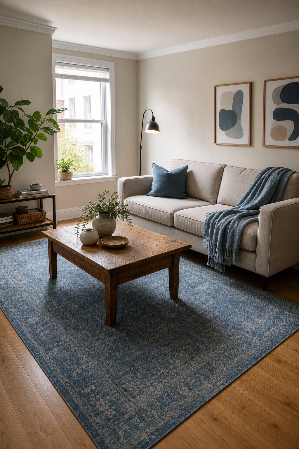 Budget Blue Living Room Decor Ideas 2 Dusty Blue Rugs