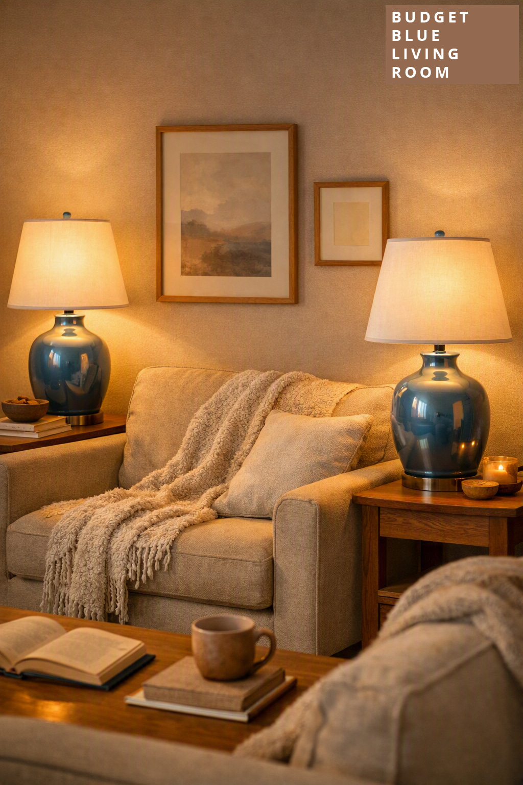 Budget Blue Living Room Decor Ideas 7 Steel Blue Lamps