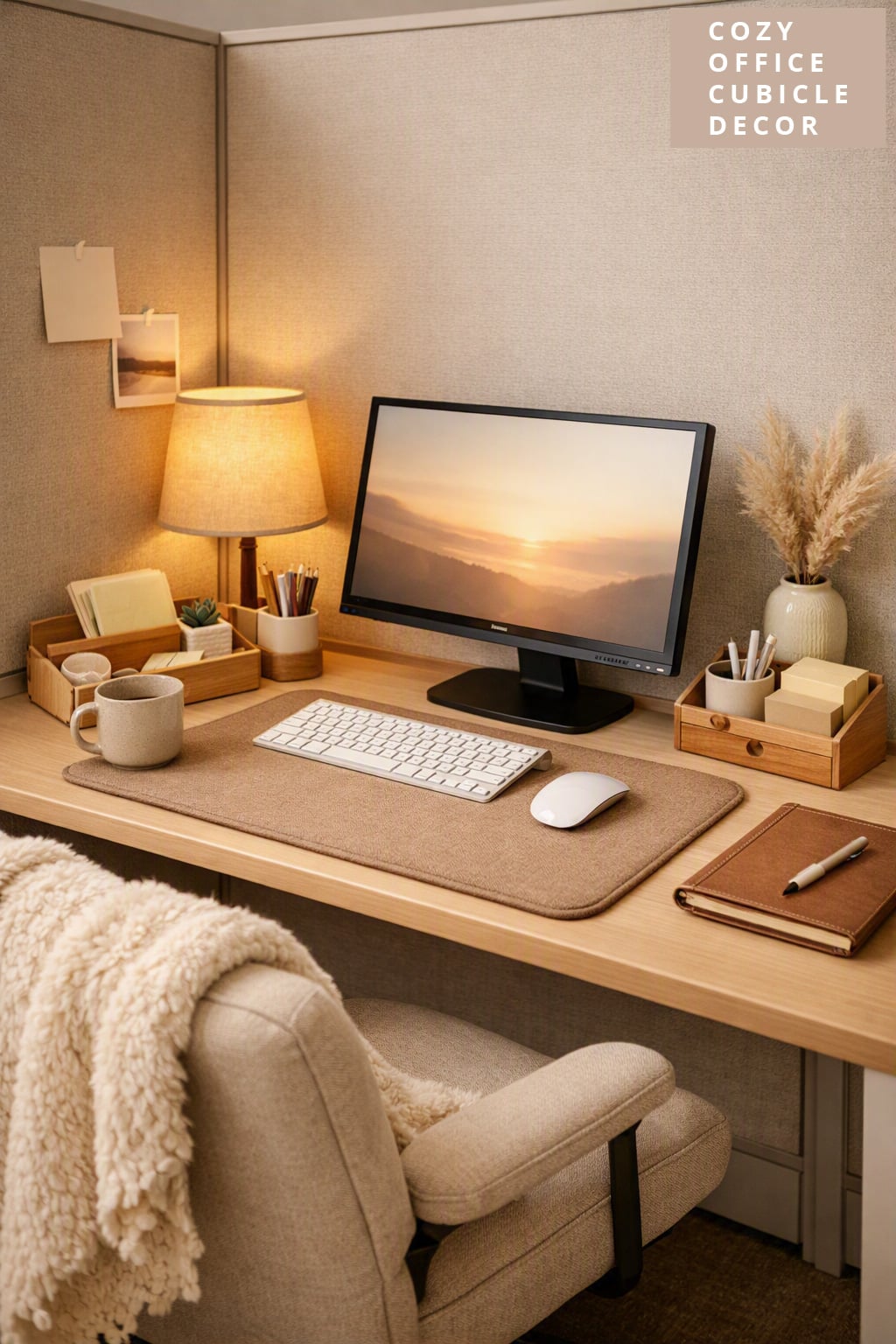 Cozy Office Cubicle Decor Idea 11 Calm Layout