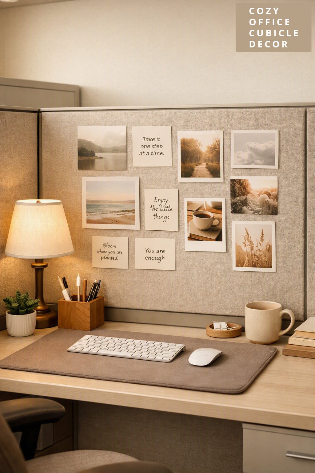 Cozy Office Cubicle Decor Idea 7 Wall Art