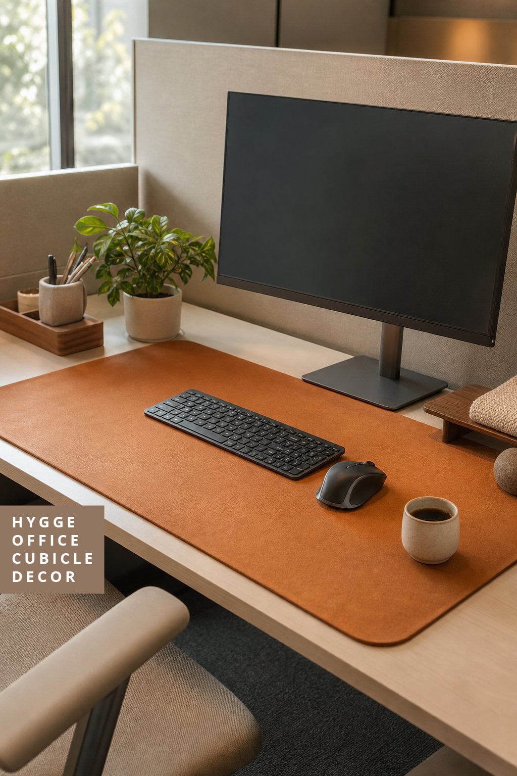 Hygge Office Cubicle Decor Idea 5 Warm Desk Mat