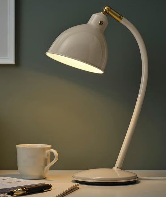 Ikea roedflik desk lamp light beige