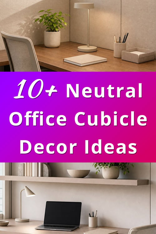 Neutral Office Cubicle Decor Ideas