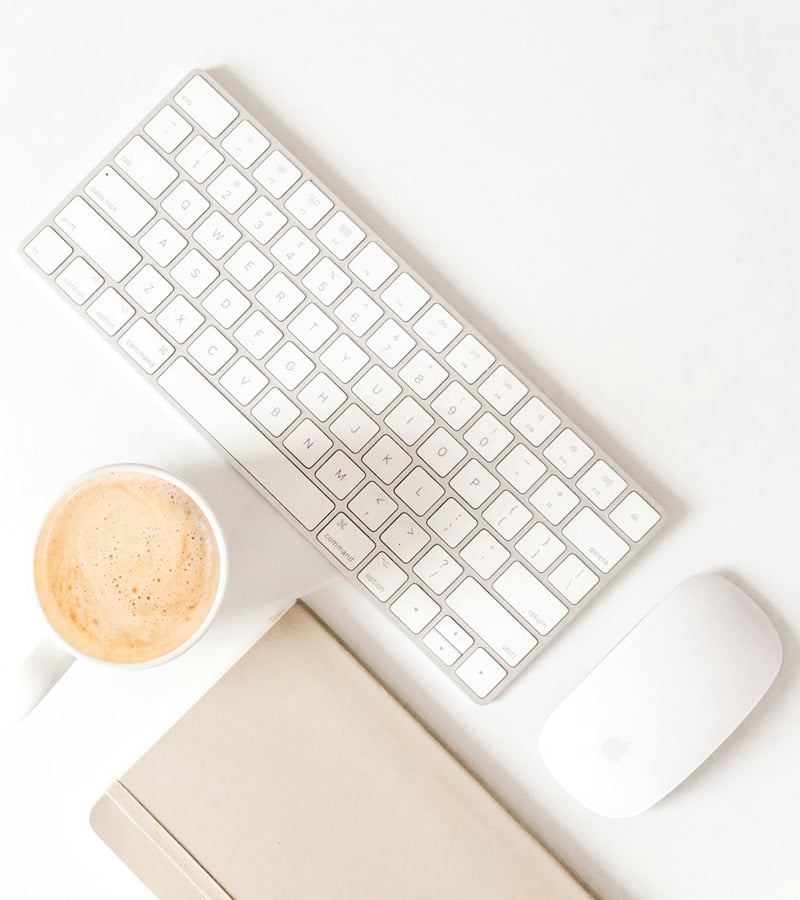 neutral office desk accessories