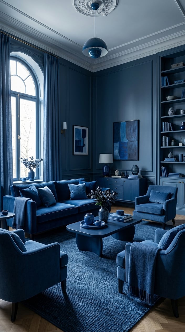 Blue Color Scheme Living Room Mistake 10 Monochromatic