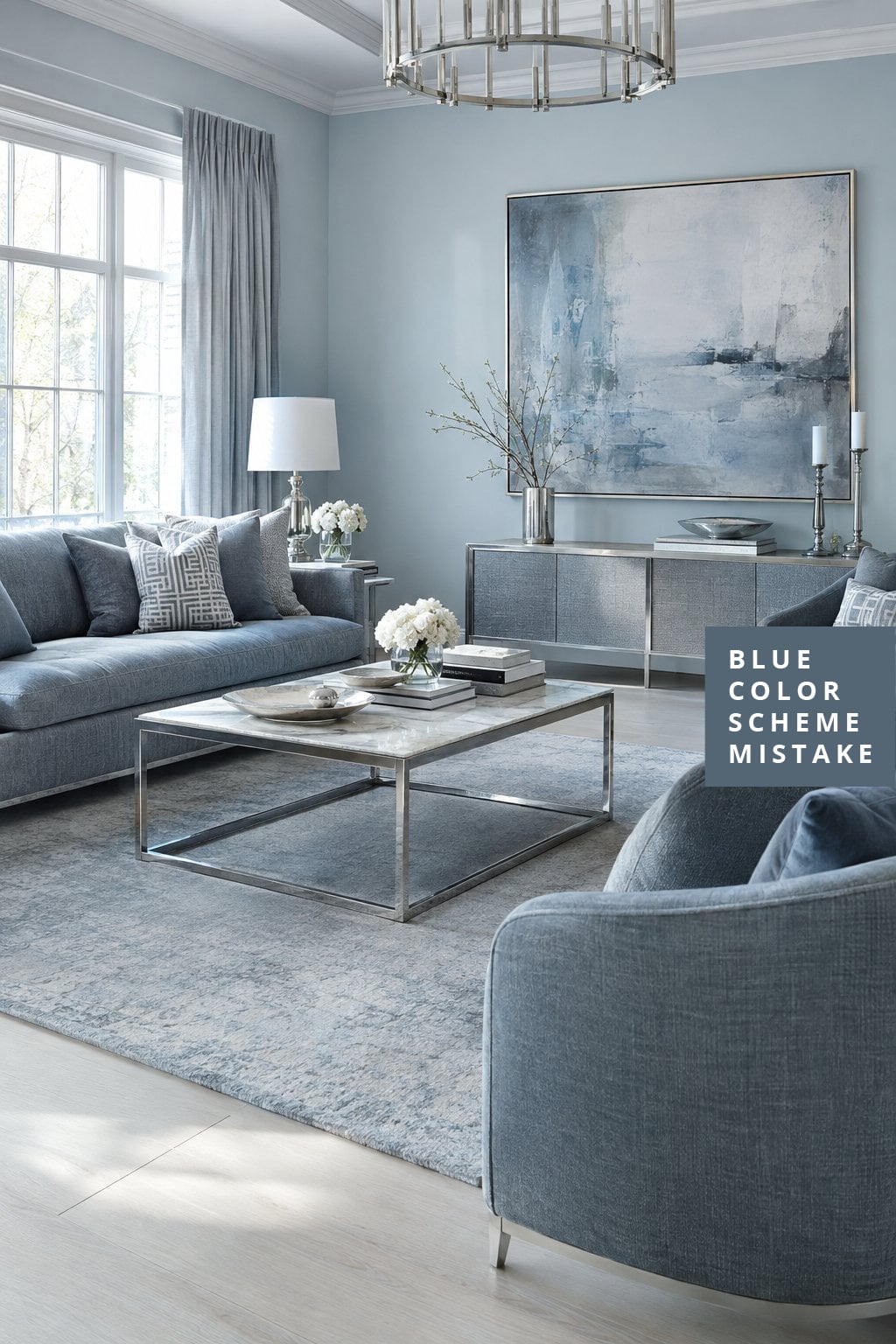 Blue Color Scheme Living Room Mistake 4 Cool Palette