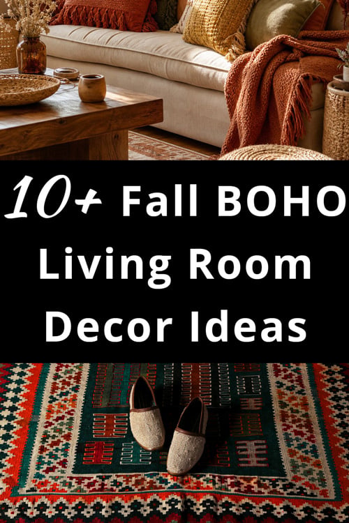 Fall Boho Living Room Decor Ideas