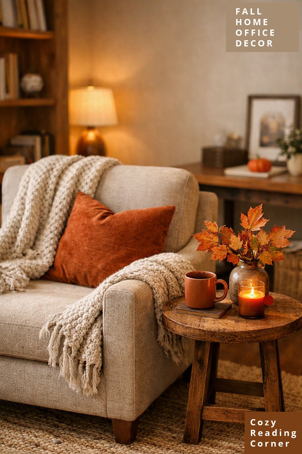 Fall Home Office Decor Idea 8 Cozy Reading Corner
