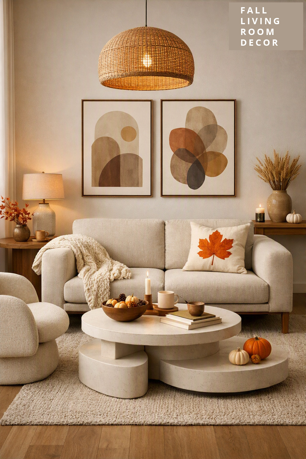 Fall Living Room Decor Idea 12 Modern
