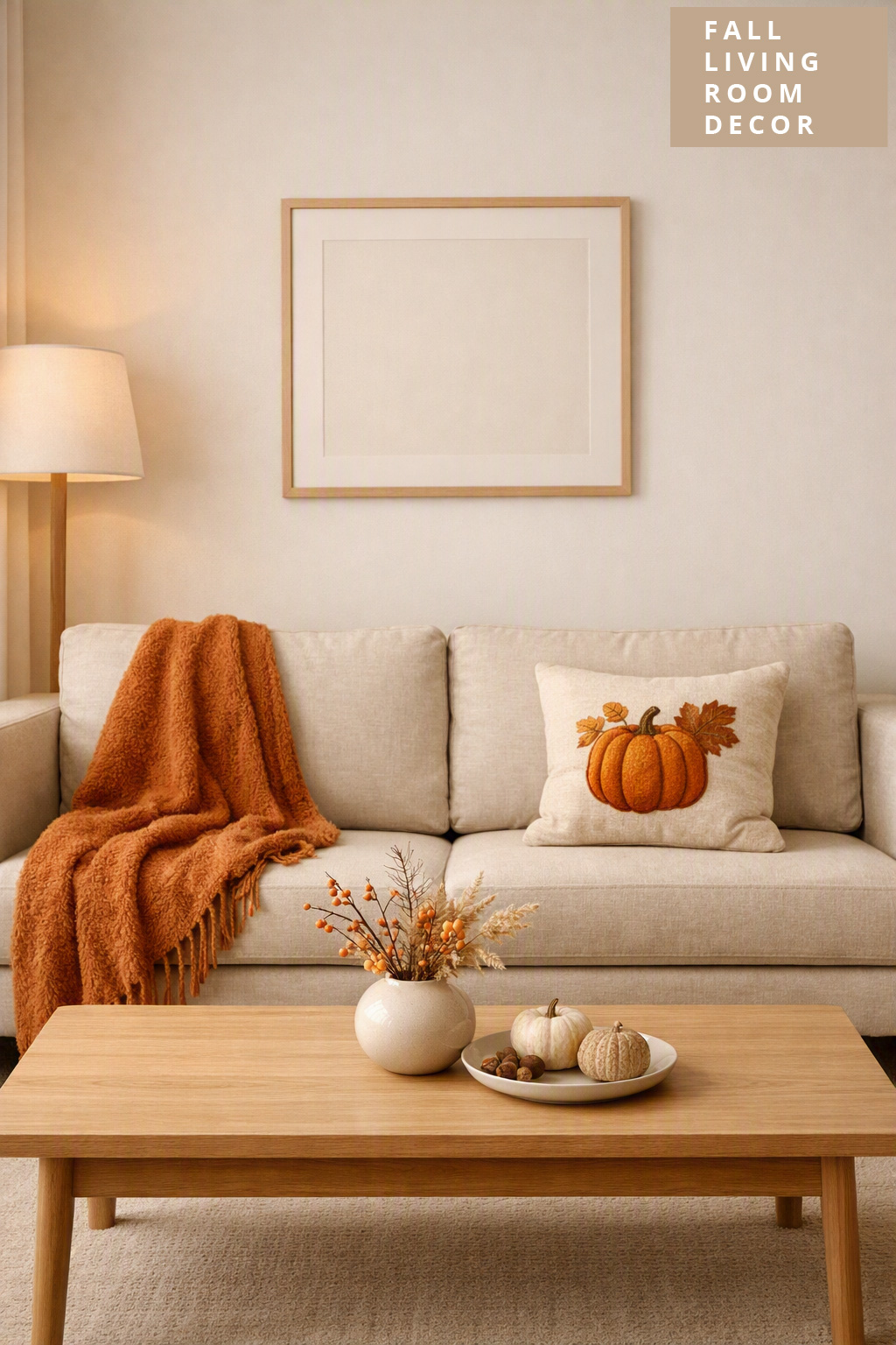 Fall Living Room Decor Idea 13 Minimalist