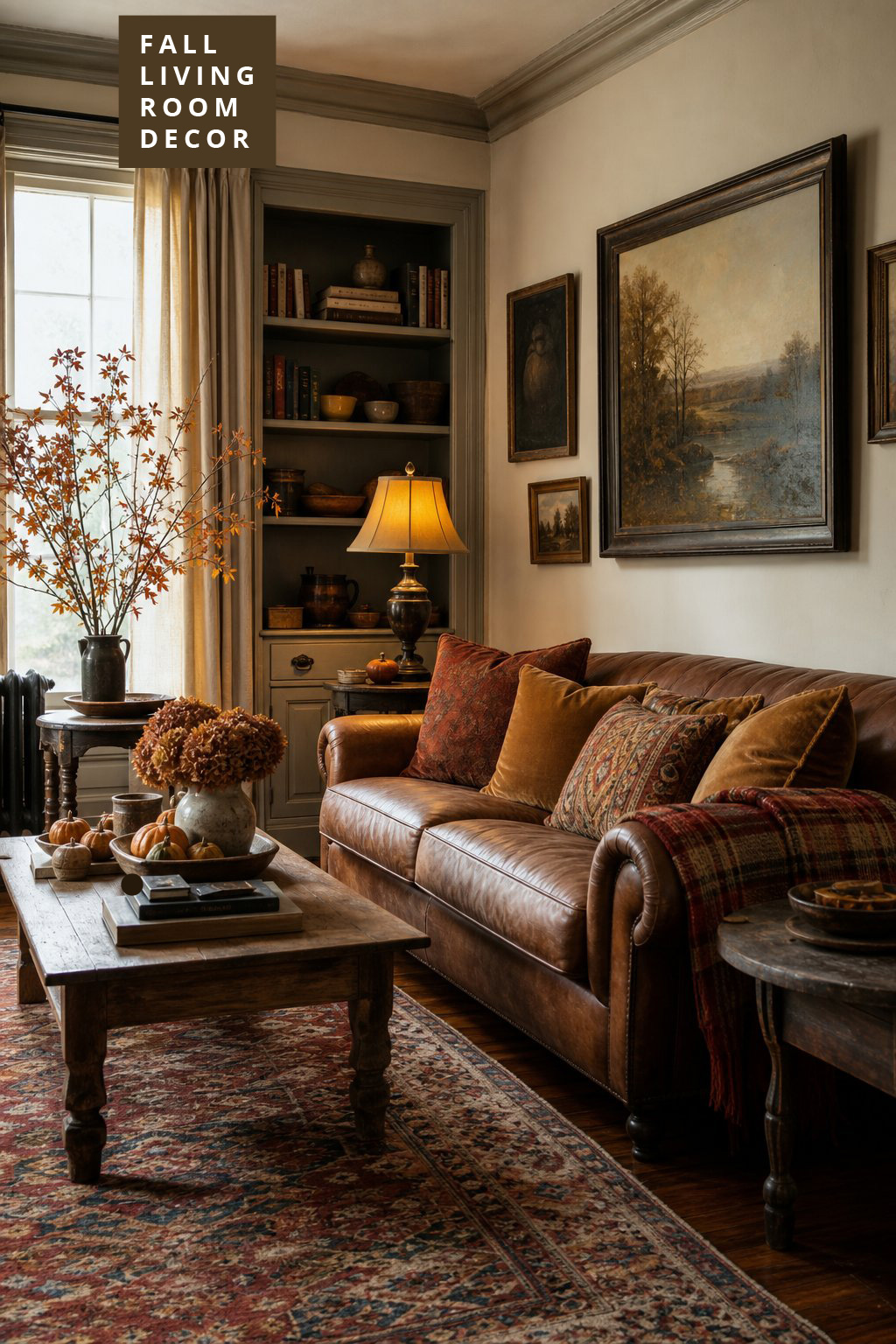 Fall Living Room Decor Idea 5 Vintage