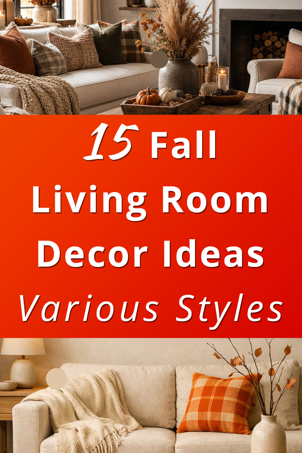 Fall Living Room Decor Ideas p1
