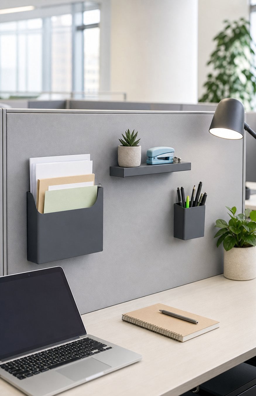 Small Office Cubicle Decor Idea 5 Magnetic Storage