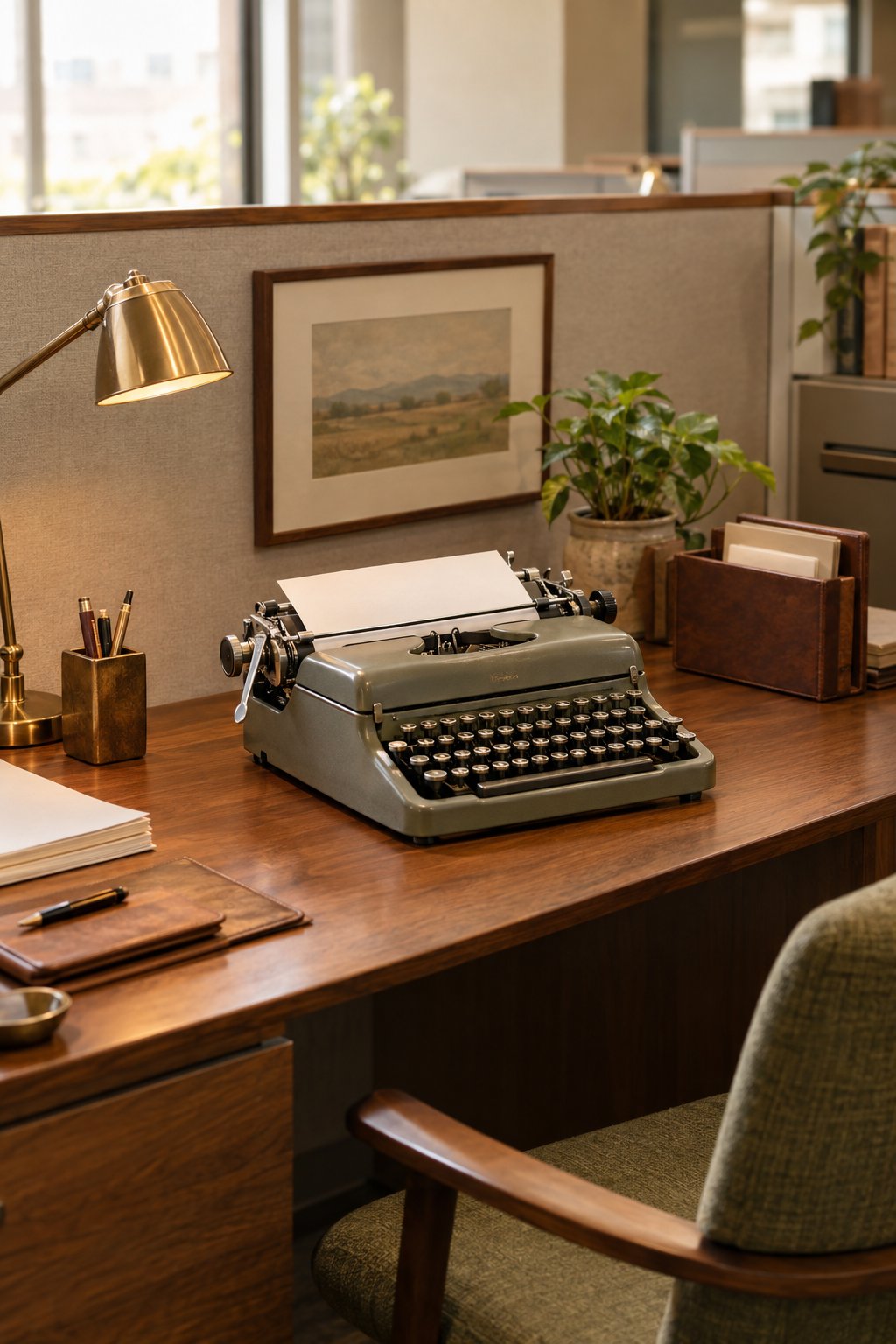 Vintage Office Cubicle Decor Idea 5 Old Typewriter