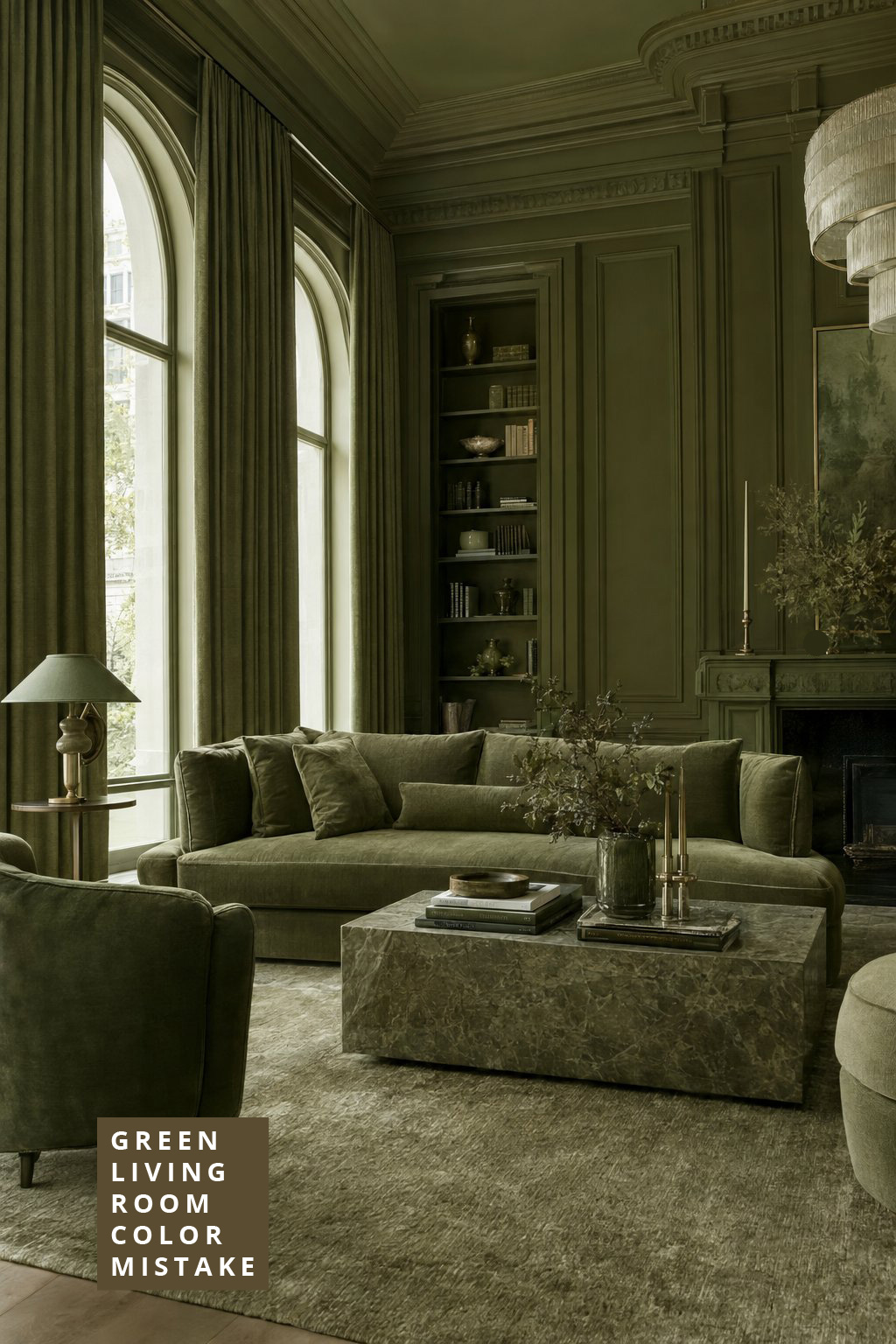 Green Color Scheme Living Room Mistake 1 Olive