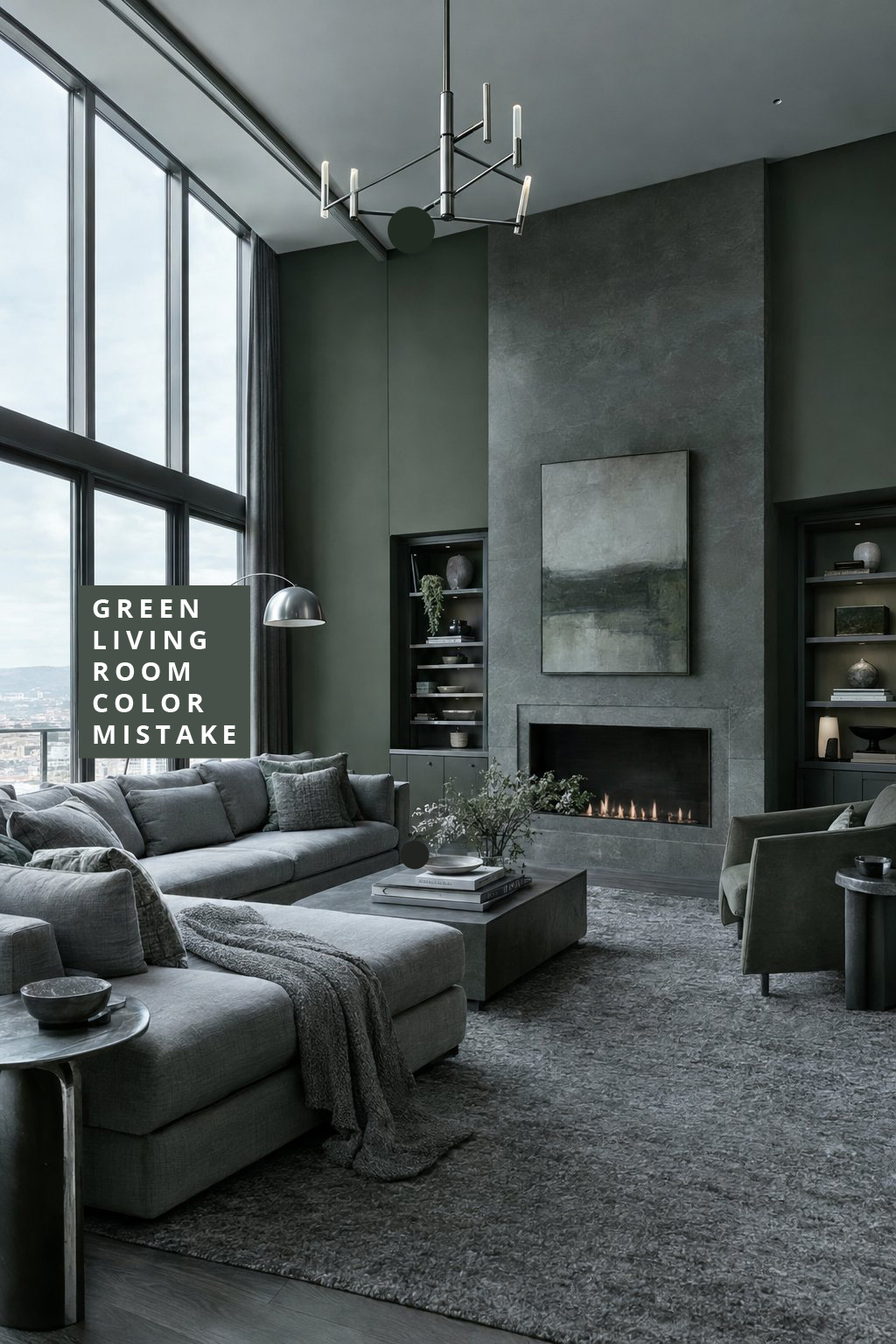 Green Color Scheme Living Room Mistake 2 Cool Green and Gray