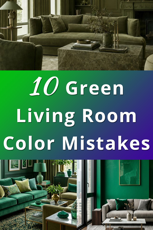 Create A Color Problem Don’t Choose a Green Color Scheme Until You See these 10 Living Rooms ...