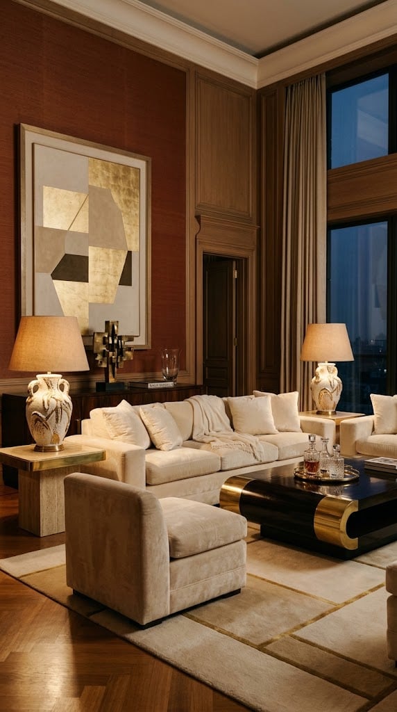 Living Room 9 1980s Sculptural Table Lamps