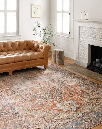 Loloi Loren Terracotta Sky 7 6 x 9 6 Area Rug