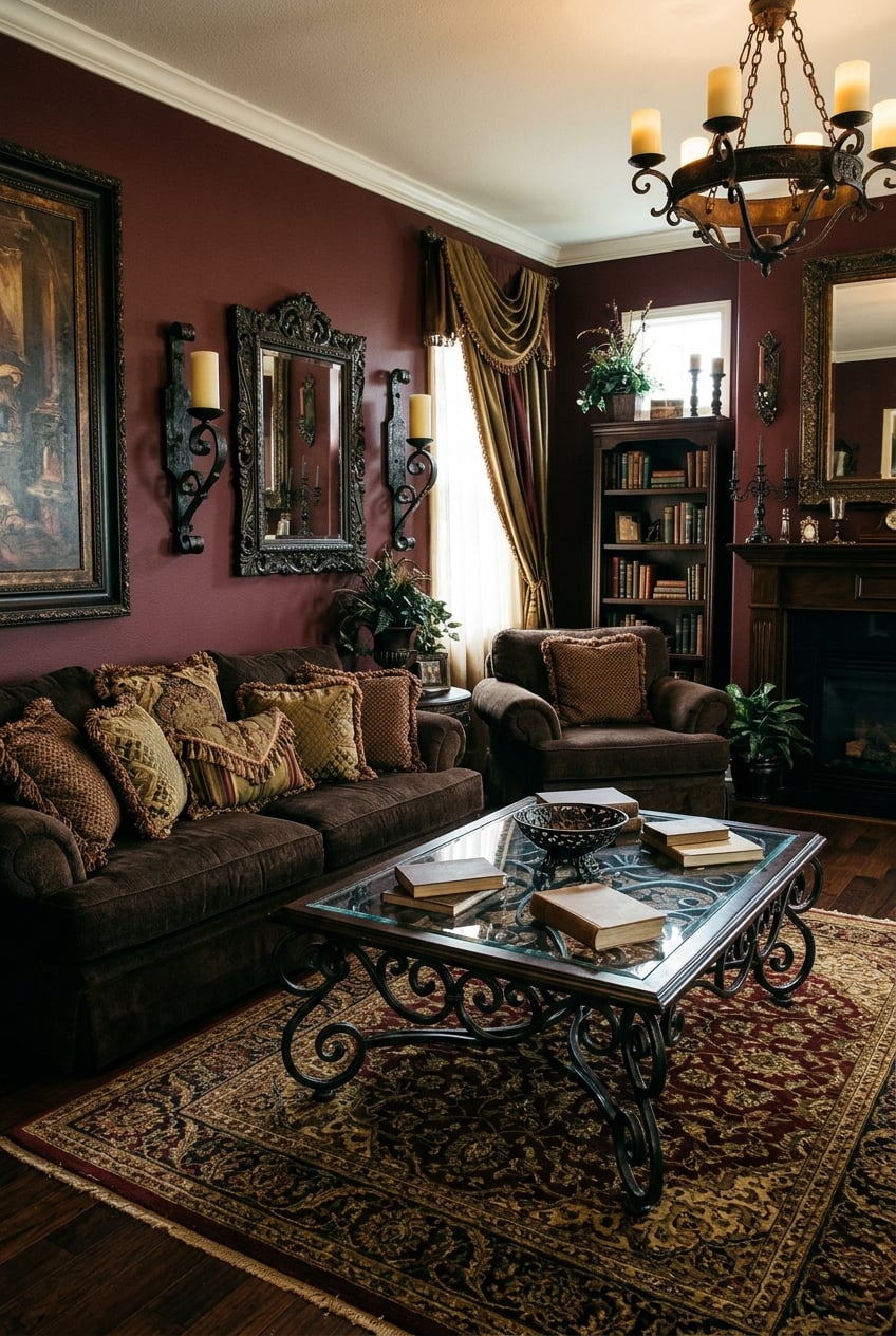 living room early 2000s 8 Wrought iron decor accents