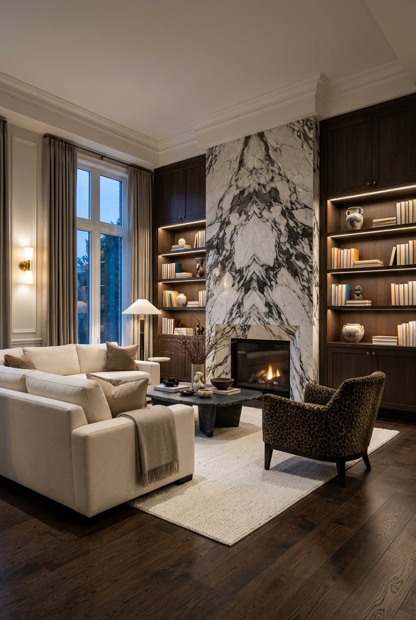 living room modern 2 Leopard and animal prints