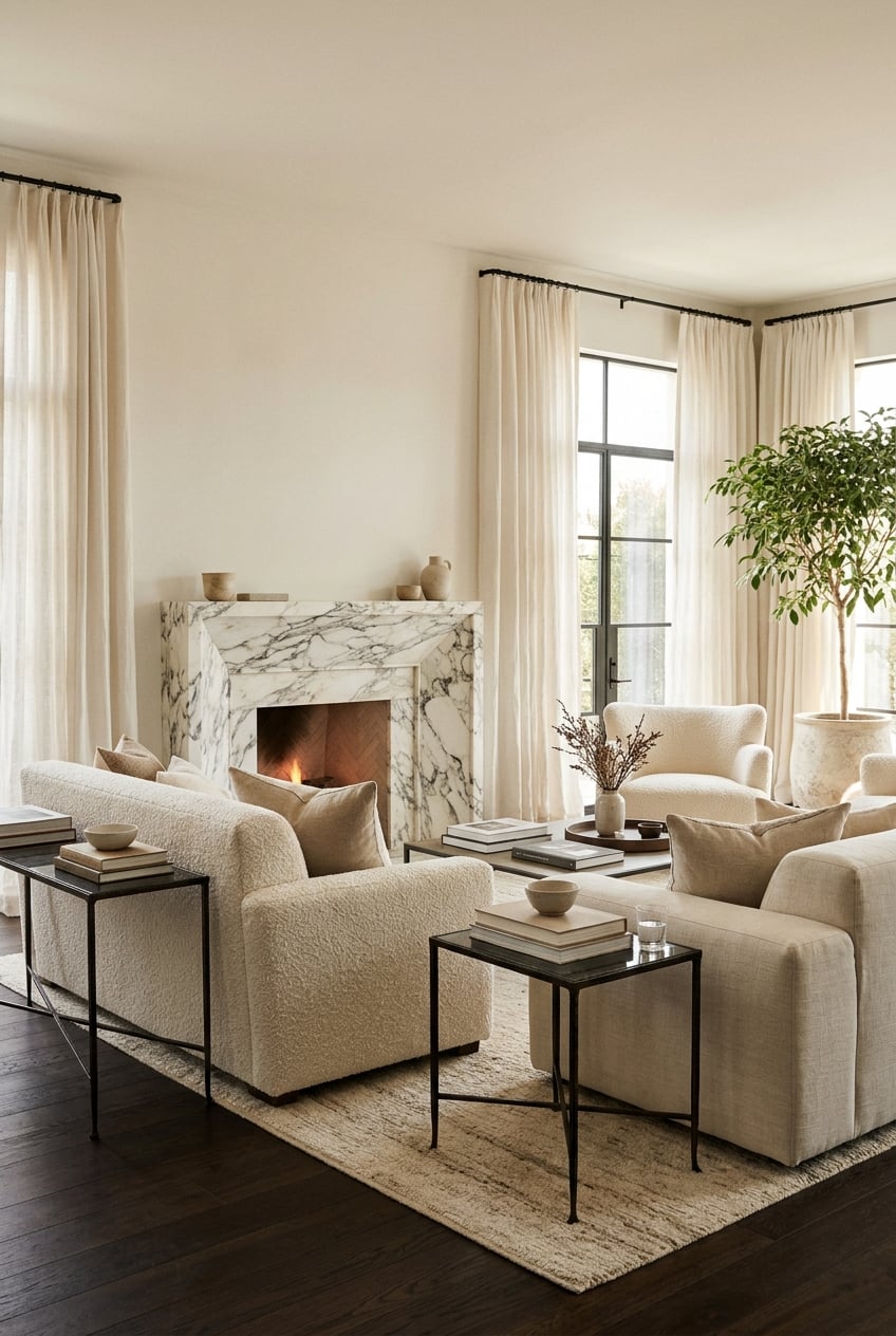 living room modern 8 Wrought iron decor accents
