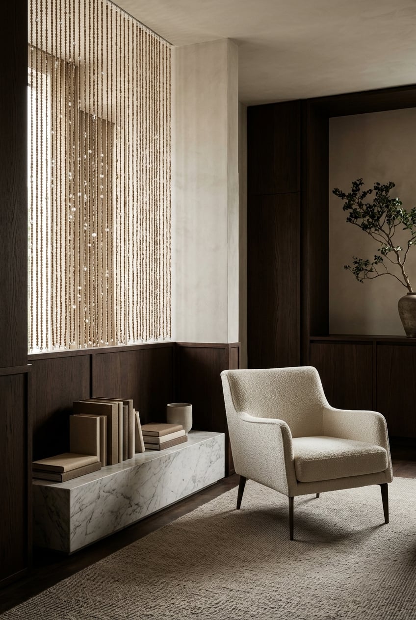 living room modern 9 Beaded curtains
